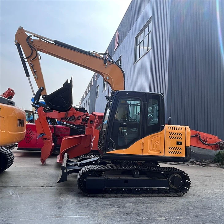 追跡された掘削機